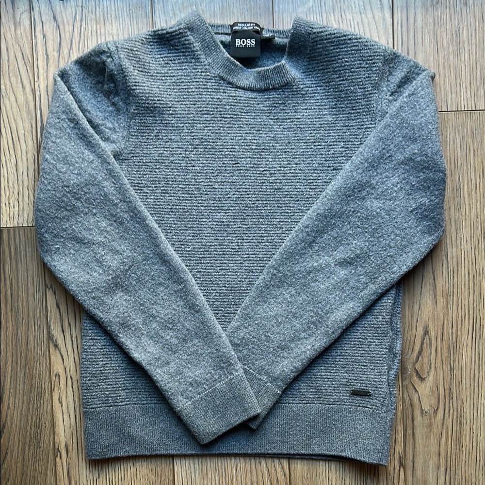 BOSS Hugo Boss Gray Sweater
